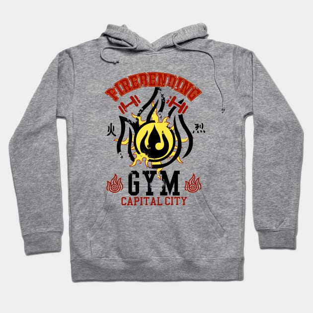 Firebending Gym Hoodie by Silentrebel